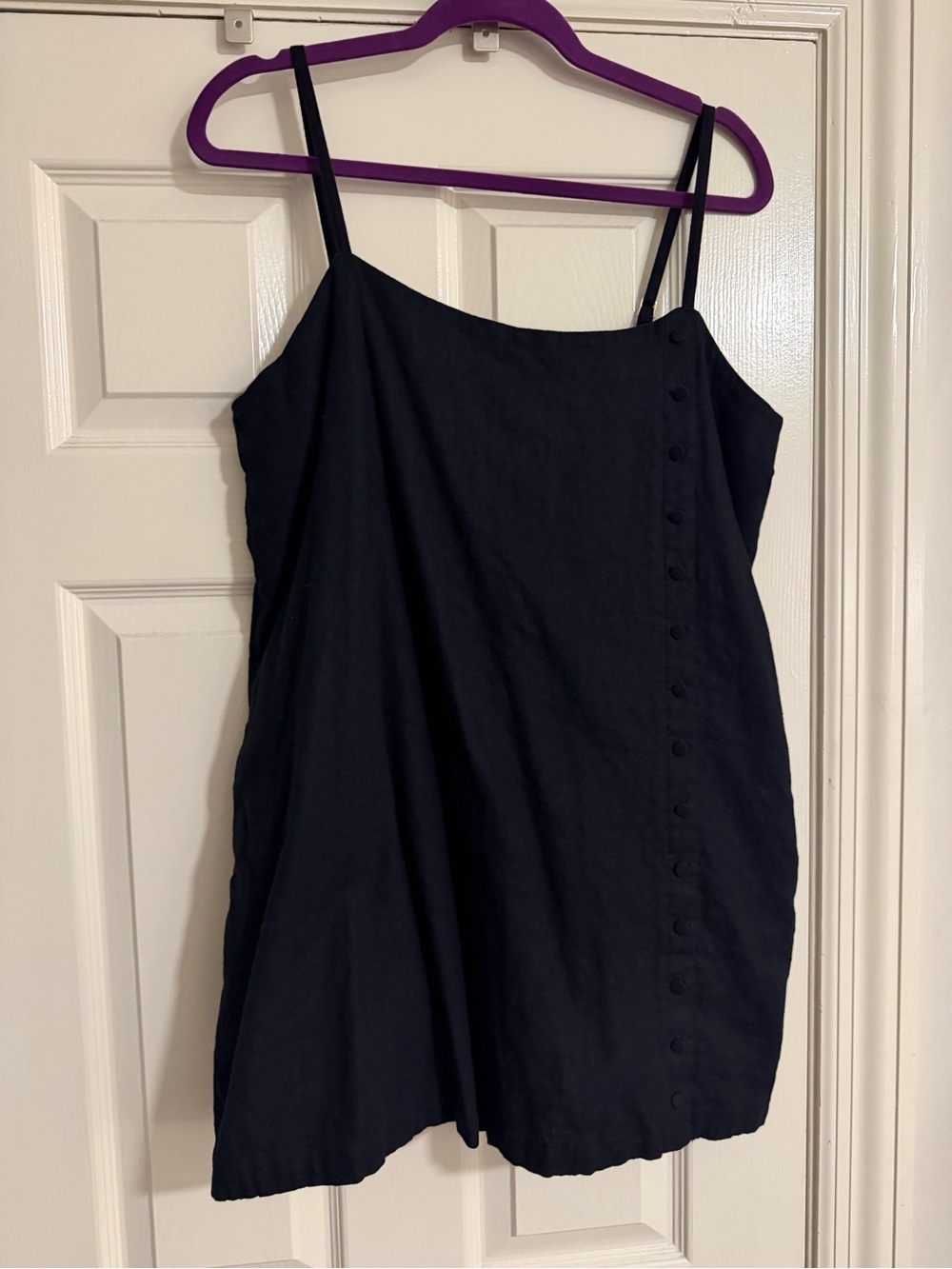 Abercrombie black button romper